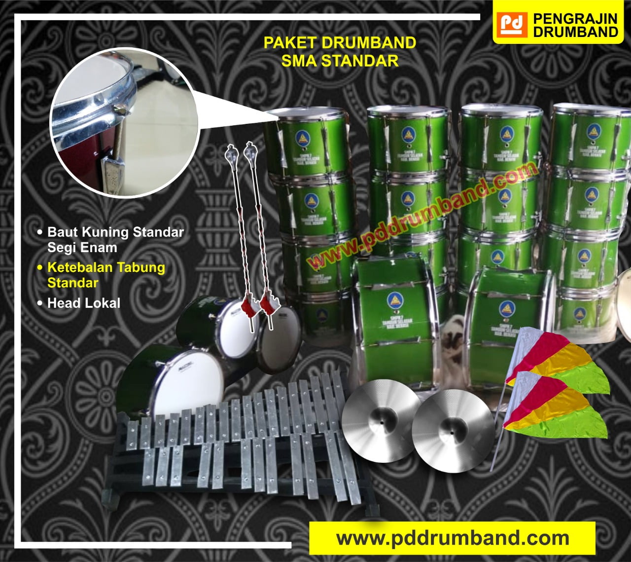 Jual Drumband dan Jual Alat Drumband TK, SD, SMP, dan SMA – Hubungi PDDRUMBAND.com
