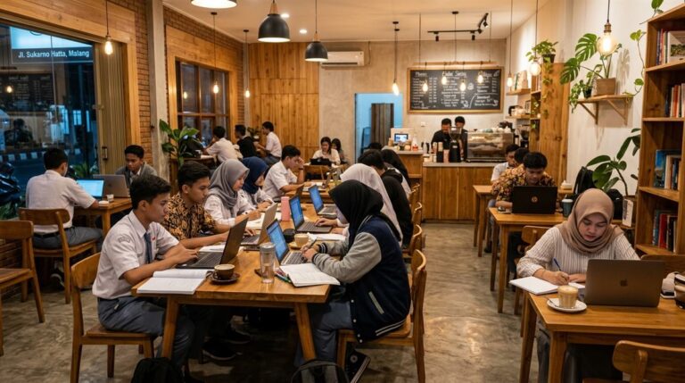 Rekomendasi cafe edukasi dan tempat nugas pelajar di Malang Jawa Timur