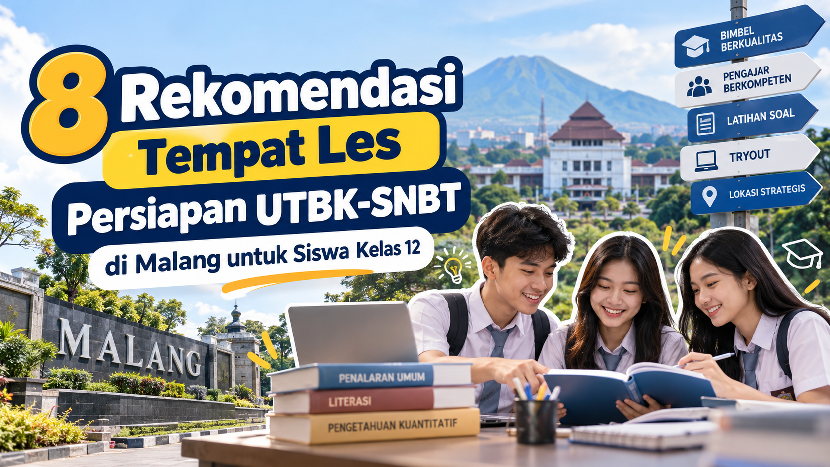 8 Rekomendasi Tempat Les Persiapan UTBK-SNBT di Malang untuk Siswa Kelas 12