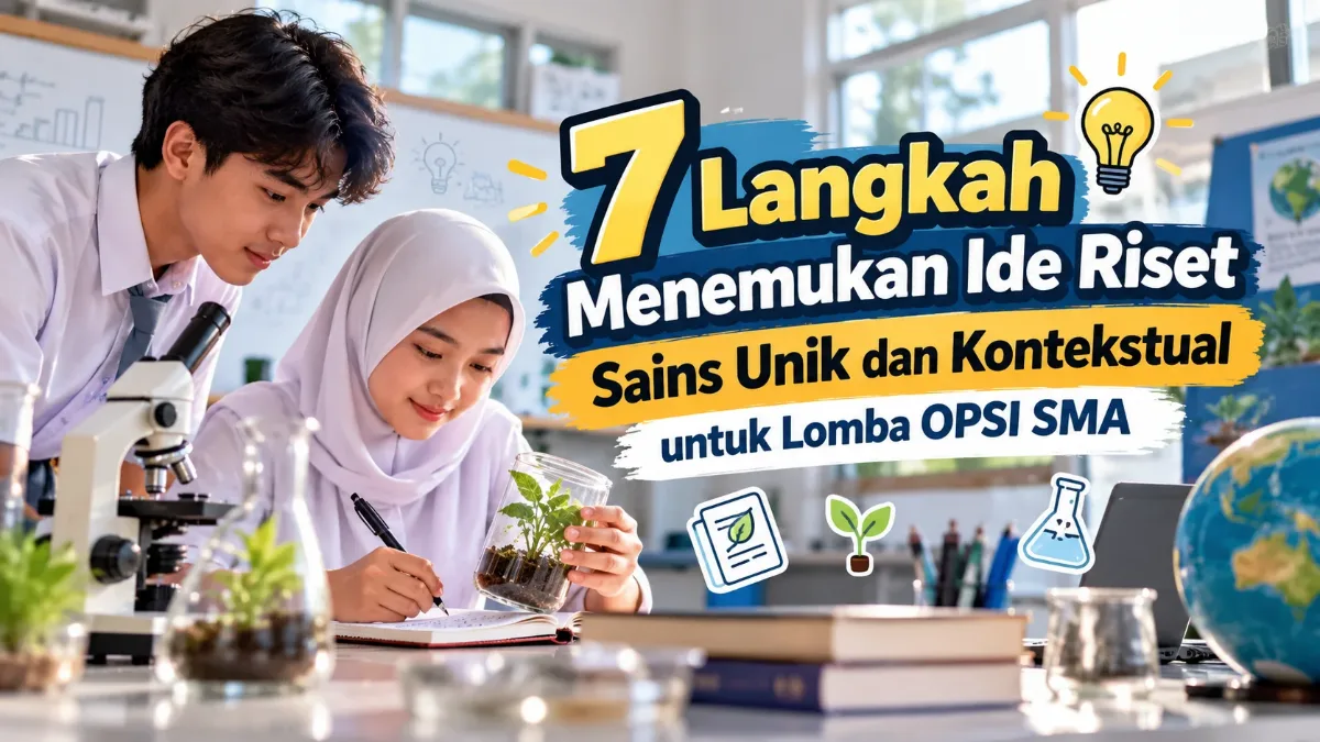7 Langkah Menemukan Ide Riset Sains Unik dan Kontekstual untuk Lomba OPSI SMA