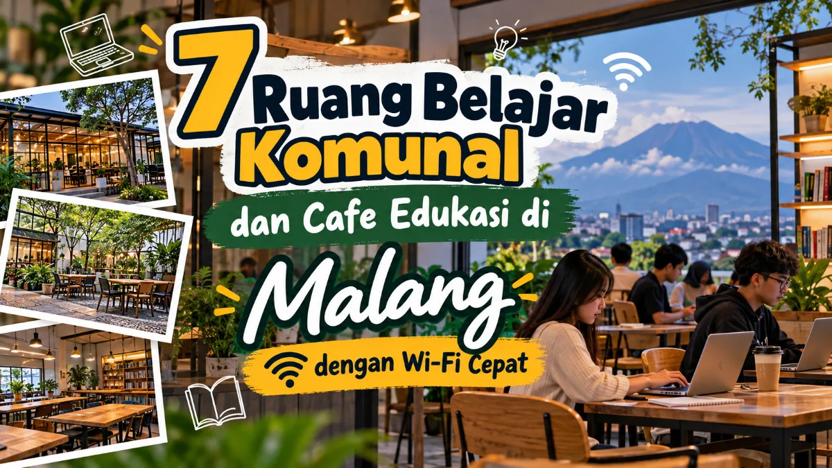 7 Ruang Belajar Komunal dan Cafe Edukasi di Malang dengan Wi-Fi Cepat