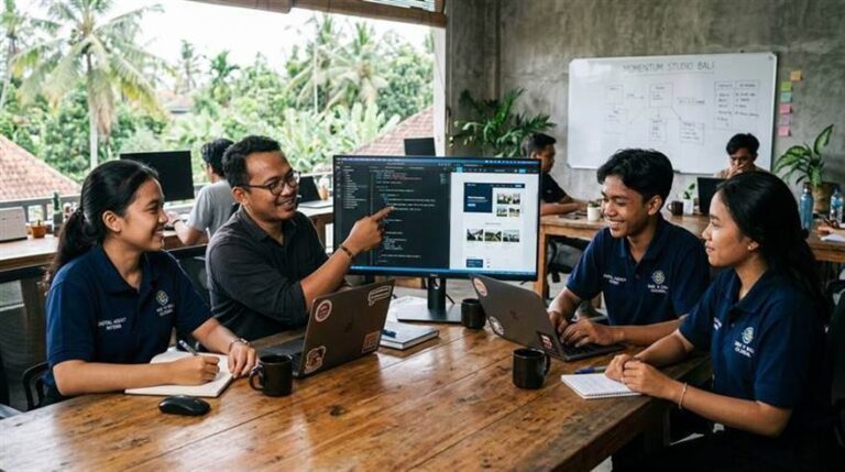 Fotografer dan kreator visual pemula mempelajari pengoperasian kamera dan pencahayaan studio di Malang